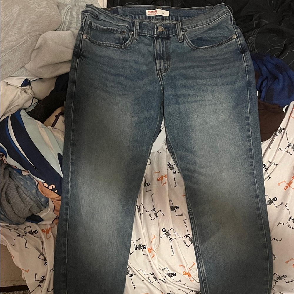 Signature by Levi Strauss Men's Slim Jeans in Medium Blue